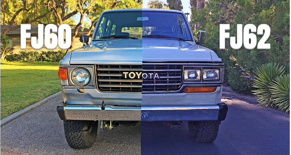 WHAT IS THE DIFFERENCE BETWEEN THE LAND CRUISER FJ60 AND FJ62?