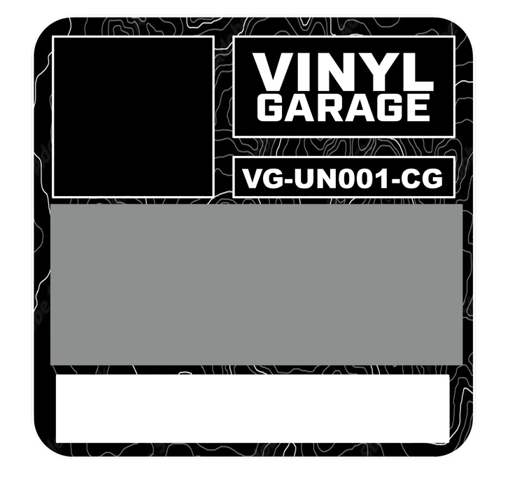 Vinyl Garage Glove Box Keyhole Cover