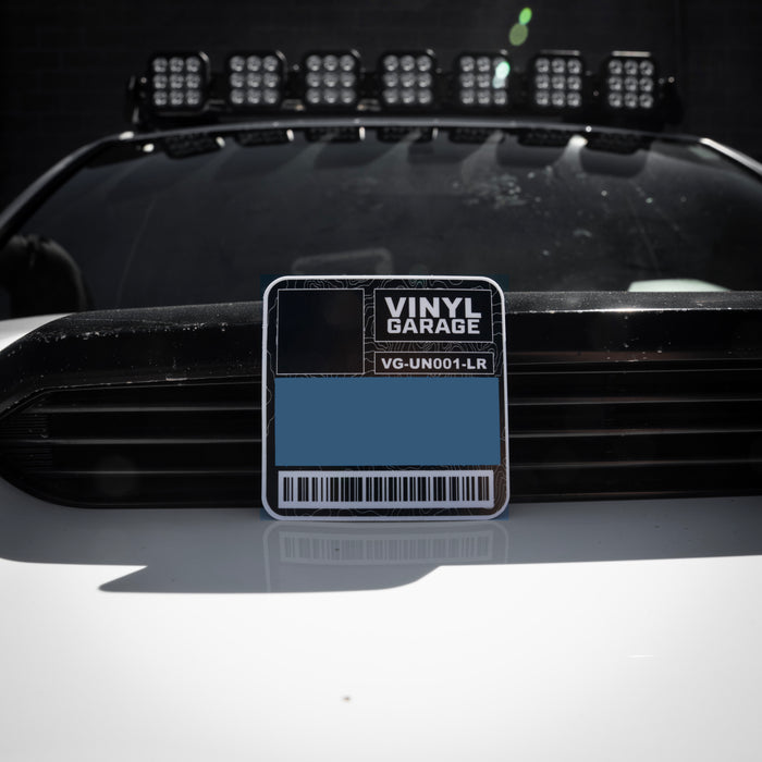 Vinyl Garage Glove Box Keyhole Cover