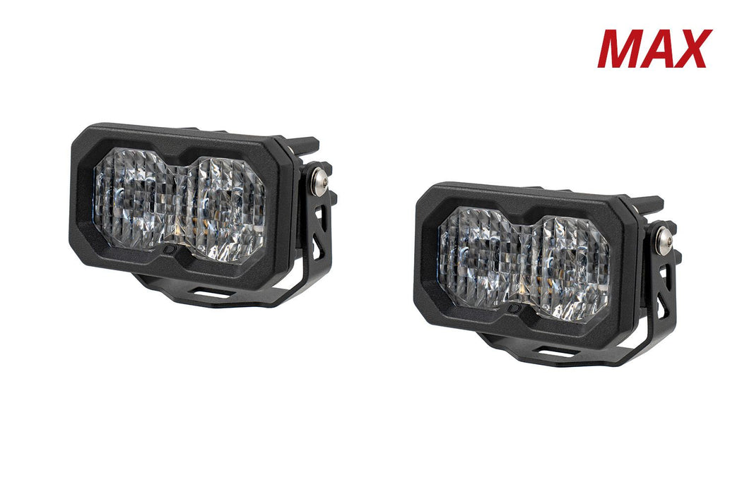 tacoma pod fog lights Diode Dynamics C2 2.0 Max White SAE Driving Standard ABL Pair LED Light Pods DD8242P