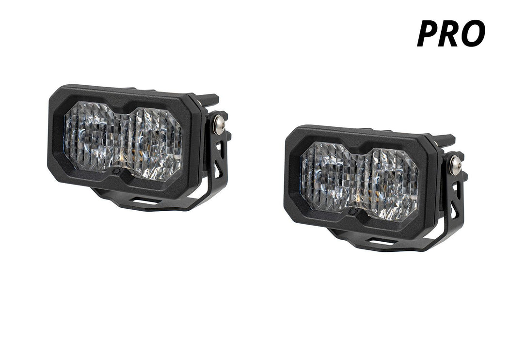 Diode Dynamics C2 2.0 SAE/DOT White Pro LED Pod (pair) For Tacoma