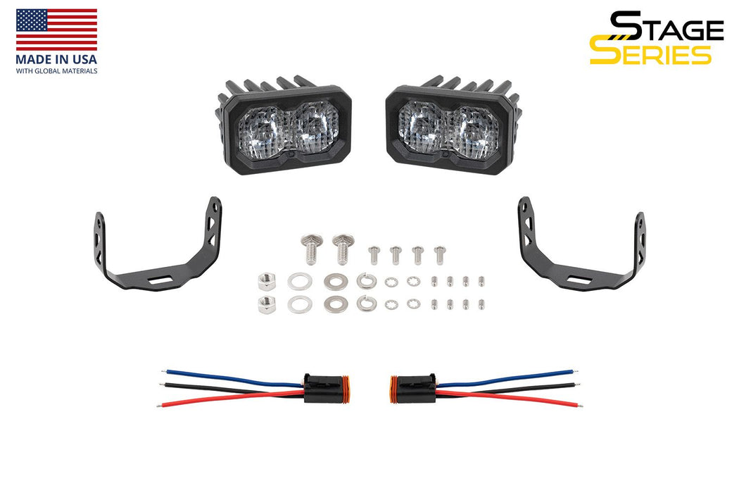 Diode Dynamics C2 2.0 SAE/DOT White Sport LED Pod (pair) For Tacoma