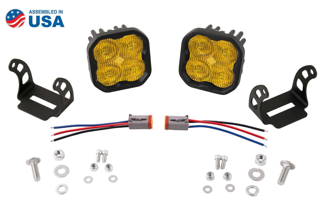 Diode Dynamics SS3 SAE Yellow Sport LED Pod (pair)