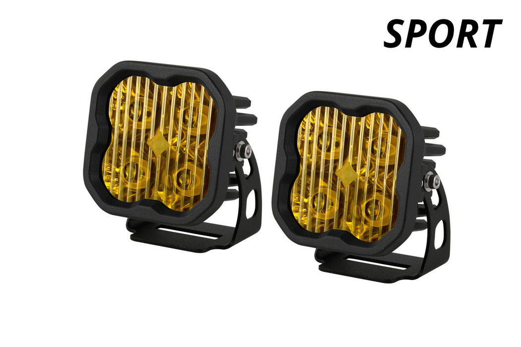 Diode Dynamics SS3 SAE Yellow Sport LED Pod (pair)