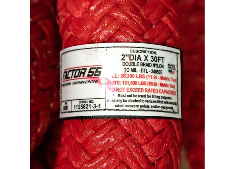 Factor 55 Extreme Duty Kinetic Energy Rope 2" X 30'