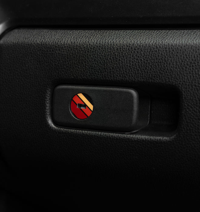 Vinyl Garage Glove Box Keyhole Cover