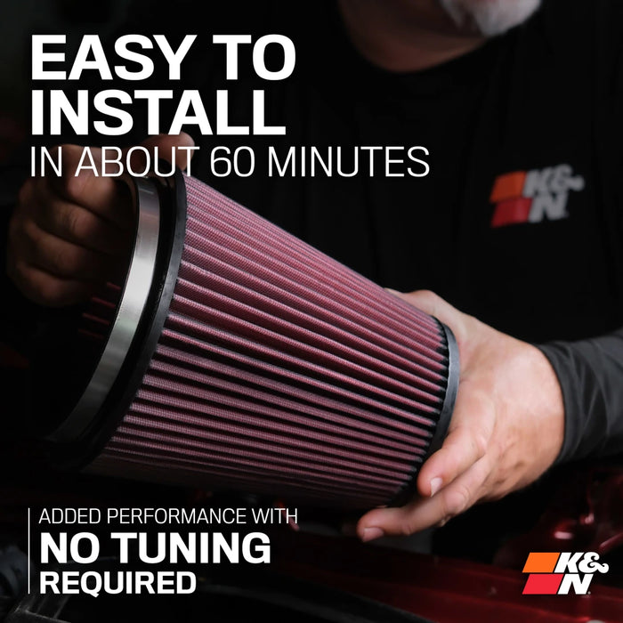 K&N Cold Air Intake H-Flow Air Filter Roto Mold Tube For Land Cruiser 250 (2024-Current)