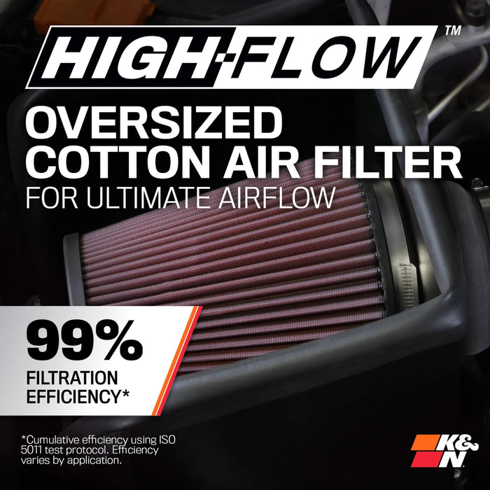 K&N Cold Air Intake H-Flow Air Filter Aluminum Tube For Land Cruiser 250 (2024-Current)