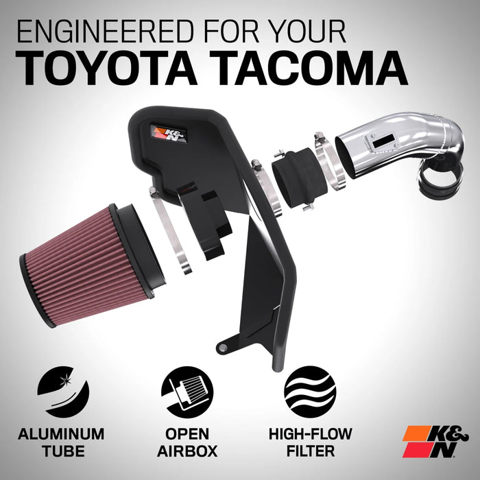 K&N Cold Air Intake H-Flow Air Filter Aluminum Tube For Land Cruiser 250 (2024-Current)