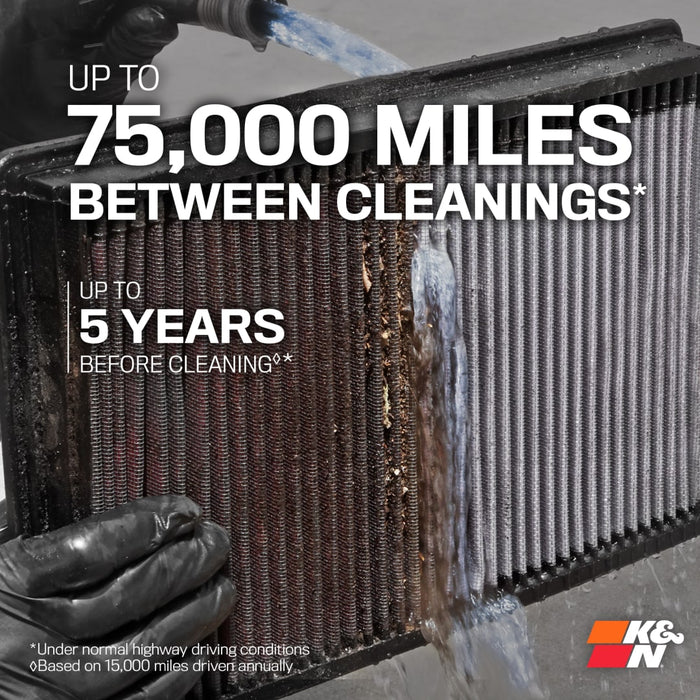 K&N High-Flow Original Lifetime Engine Air Filter For Land Cruiser 250 (2024-Current)