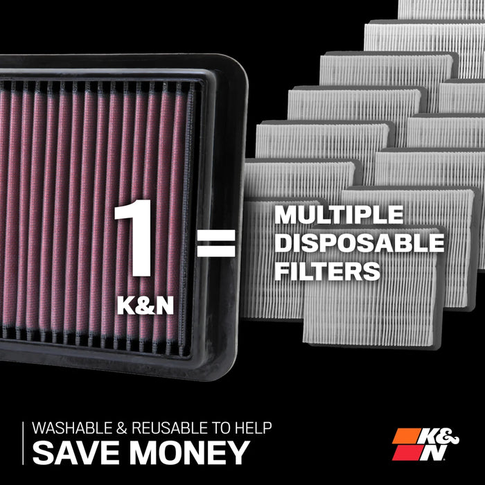 K&N High-Flow Original Lifetime Engine Air Filter For Land Cruiser 250 (2024-Current)