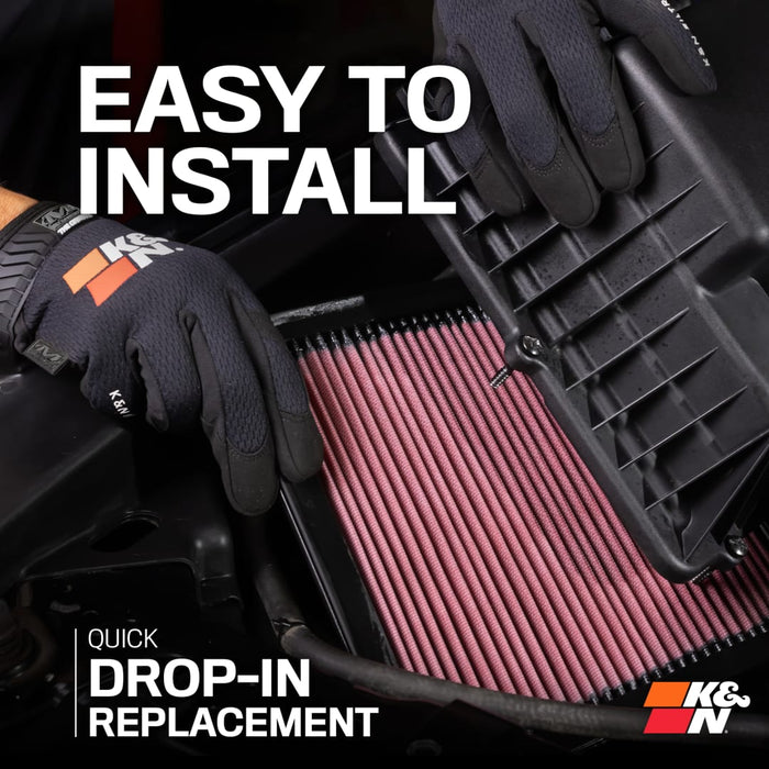 K&N High-Flow Original Lifetime Engine Air Filter For Land Cruiser 250 (2024-Current)