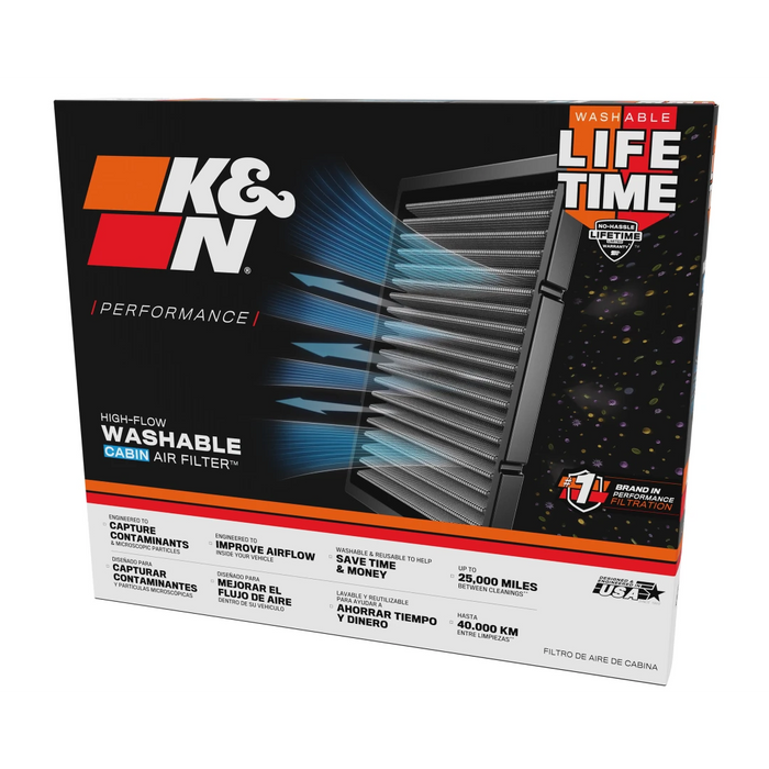 K&N Lifetime Washable Cabin Air Filter For Land Cruiser 250 (2024-Current)