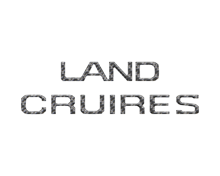 Tufskinz Rear Liftgate Letter Overlays for Land Cruiser (2024-Current)