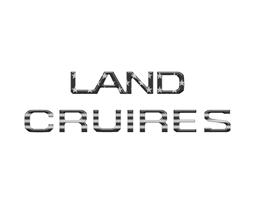 Tufskinz Rear Liftgate Letter Overlays for Land Cruiser (2024-Current)