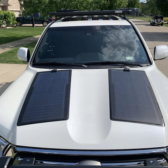 Lensun 100W Hood/Bonnet Solar Panel For Land Cruiser 200 (2016-2021)