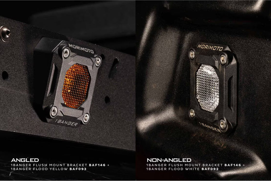 Morimoto 1 Banger Pod Lights: Flush Mounting Kit