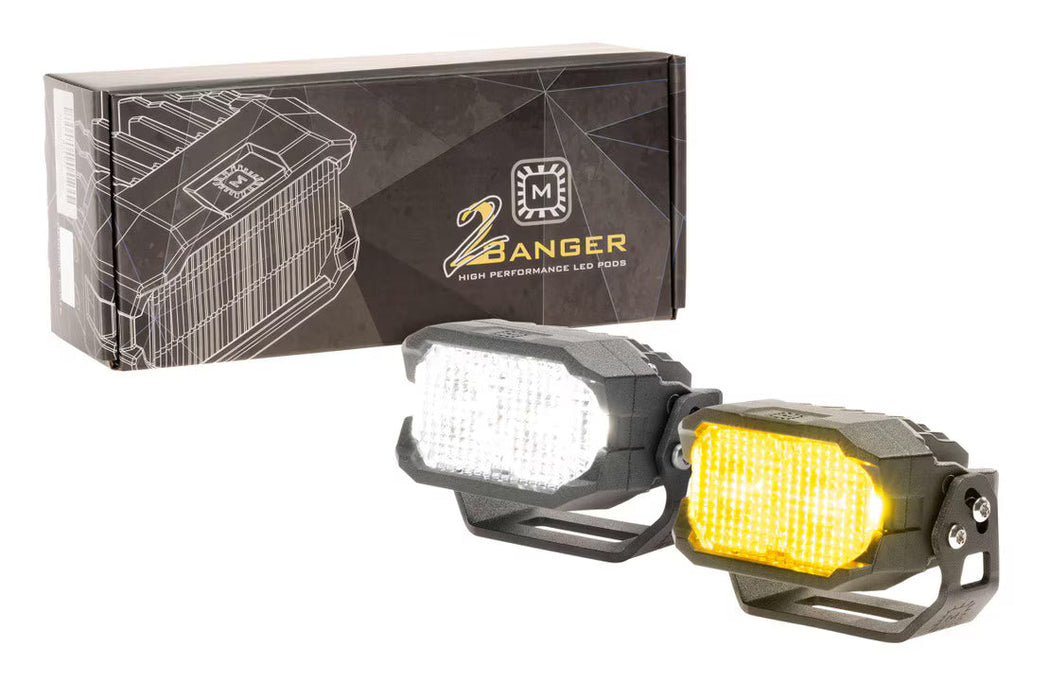 Morimoto 2 Banger LED Pods: HXB Flood Beam