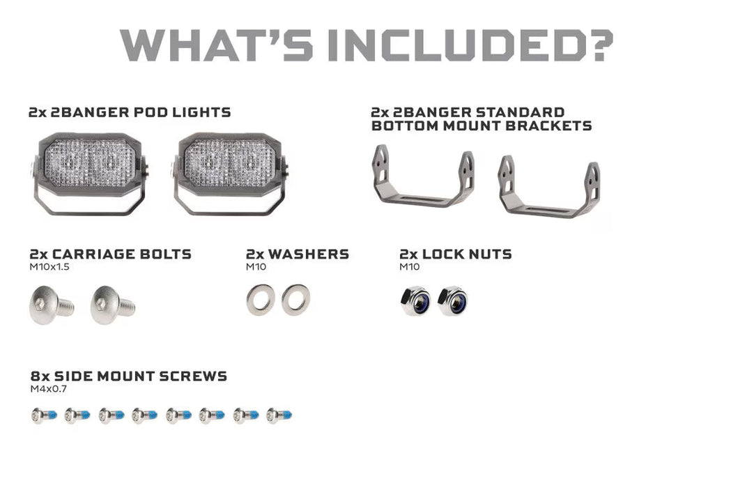 Morimoto 2 Banger LED Pods: HXB Flood Beam