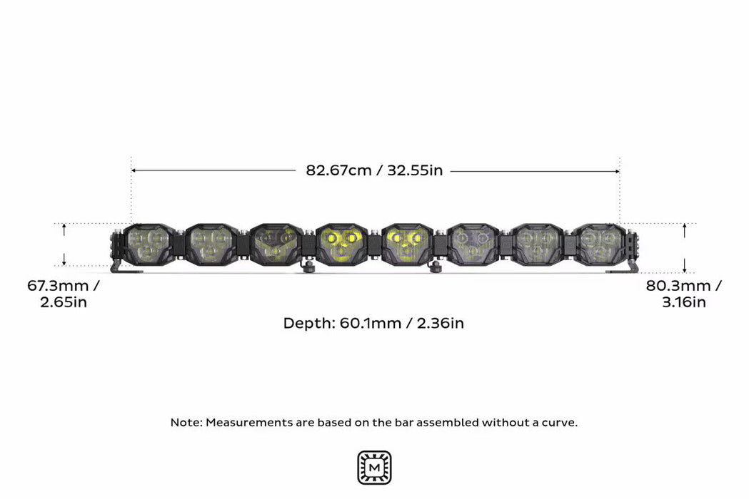 Morimoto 4 Banger Bar: 8 Pod / 32.5"
