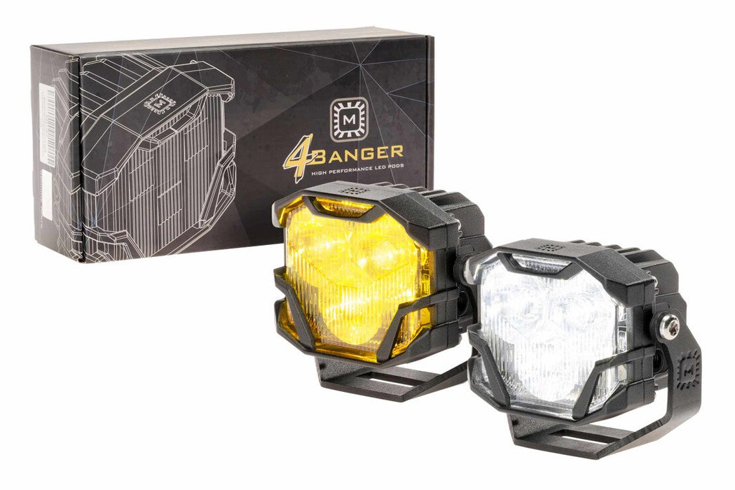Morimoto 4 Banger LED Pods: HXB Combo Beam