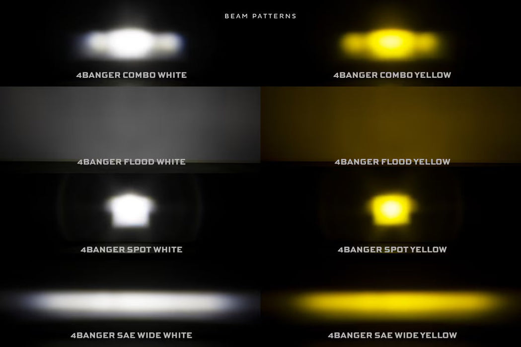 Morimoto 4 Banger LED Pods: HXB Wide Beam