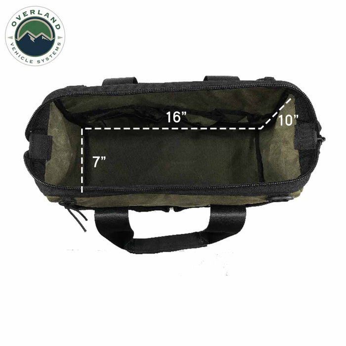 Overland Vehicle Systems All Purpose Tool Storage Bag #16 Waxed Canvas