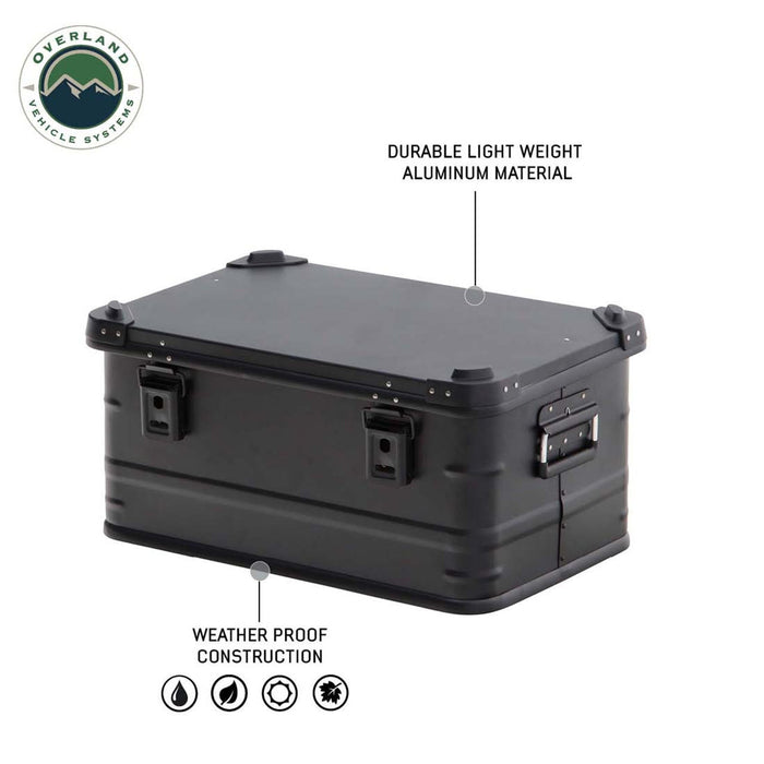 Overland Vehicle Systems Aluminum Box Storage 53 QT