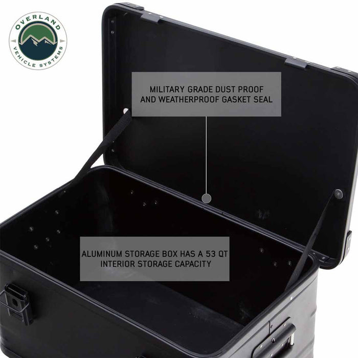 Overland Vehicle Systems Aluminum Box Storage 53 QT