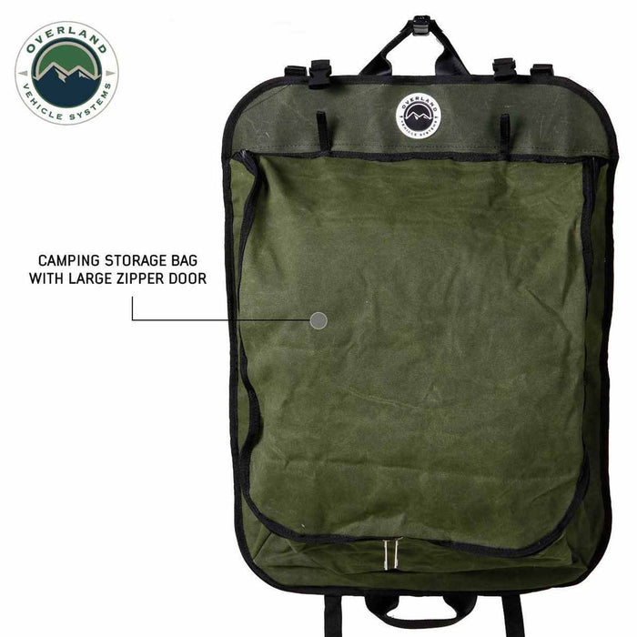 Overland Vehicle Systems Camping Gear Storage Bag #16 Waxed Canvas