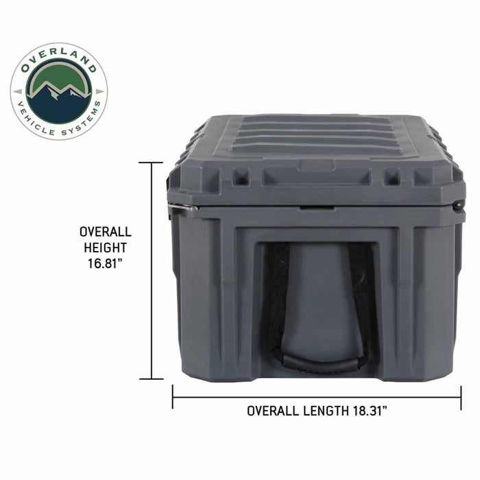 Overland Vehicle Systems D.B.S. Dark Grey 95 QT Dry Box W/Drain & Bottle Opener