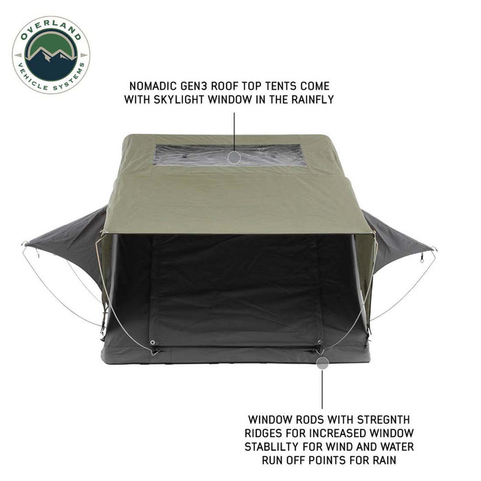 Overland Vehicle Systems HD Nomadic 2 Standard Soft Shell Roof Top Tent