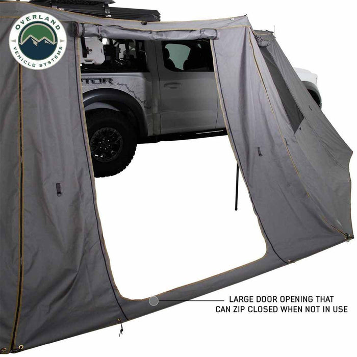 Overland Vehicle Systems HD Nomadic 270 Degree Awning Wall 1 W/Door & Window