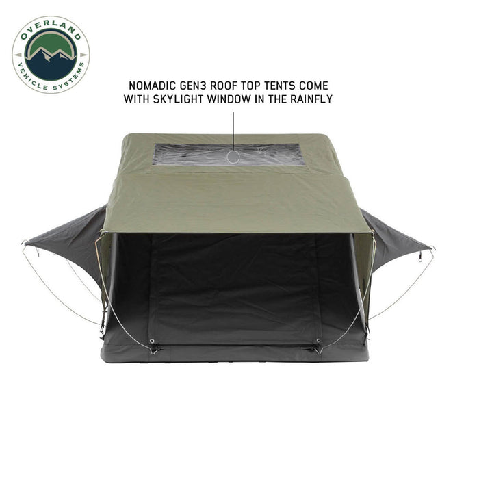 Overland Vehicle Systems HD Nomadic 3 Extended Soft Shell Roof Top Tent