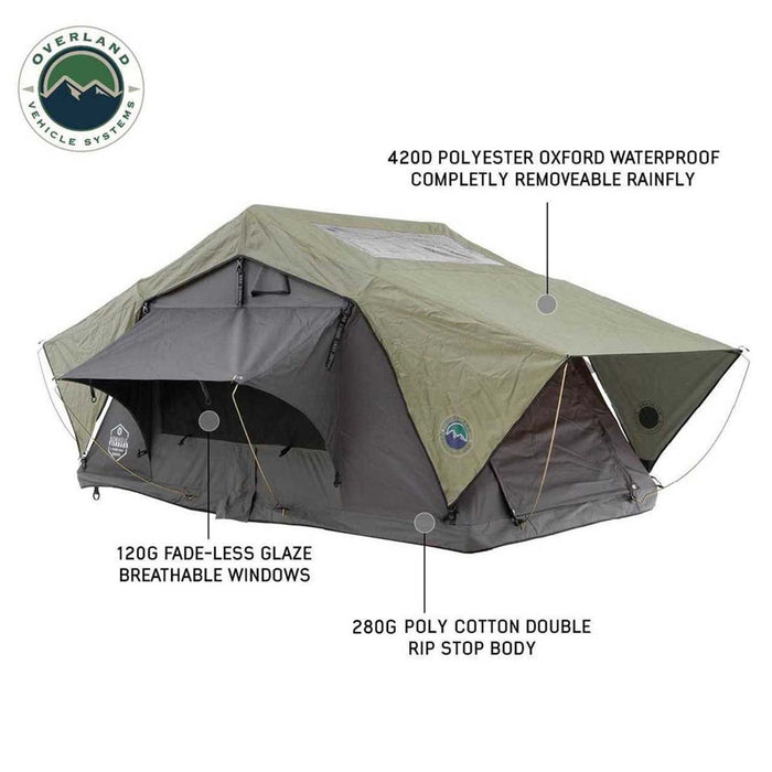 Overland Vehicle Systems HD Nomadic 3 Standard Soft Shell Roof Top Tent