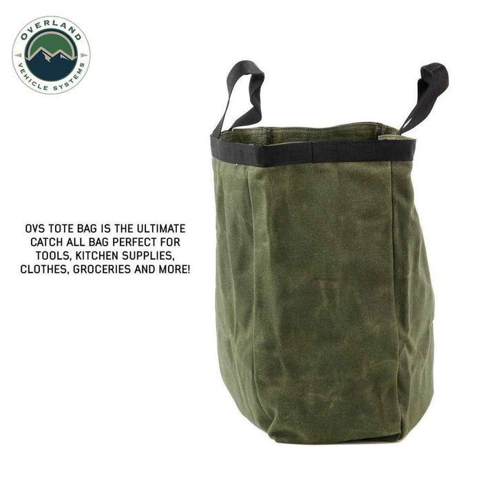 Overland Vehicle Systems Tote Bag #16 Waxed Canvas Storage