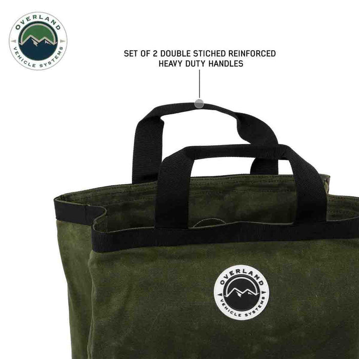 Overland Vehicle Systems Tote Bag #16 Waxed Canvas Storage