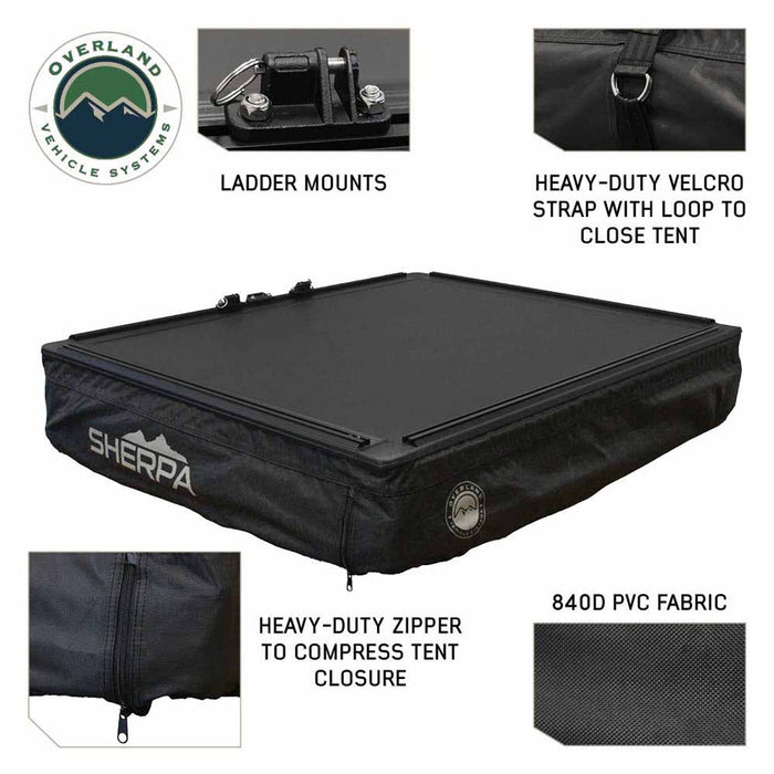 Overland Vehicle Systems XD Sherpa Hybrid Soft Shell Roof Top Tent