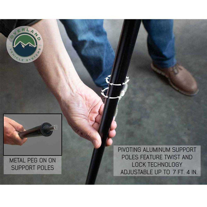 Overland Vehicle Systems HD Nomadic 2.0 Awning 6.5'