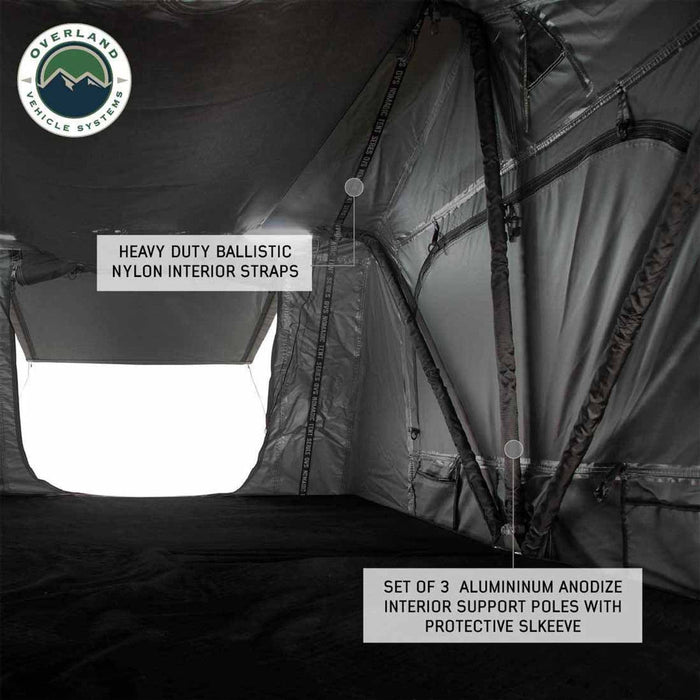 Overland Vehicle Systems HD Nomadic 4 Extended Soft Shell Roof Top Tent