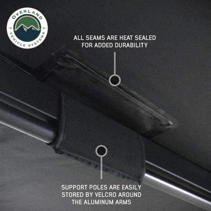 Overland Vehicle Systems XD Nomadic Black Out 270 Degree Awning w/ Lights