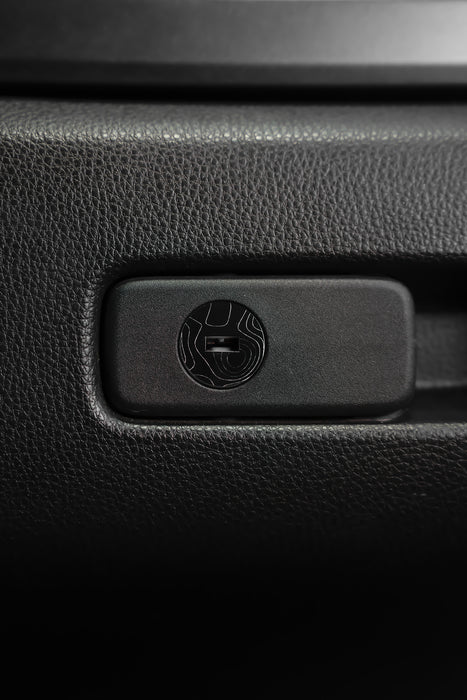 Vinyl Garage Glove Box Keyhole Cover