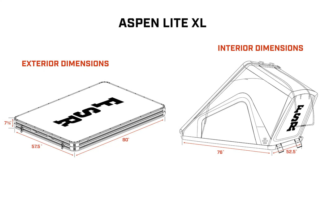 Freespirit Recreation Aspen Lite XL Rooftop Tent