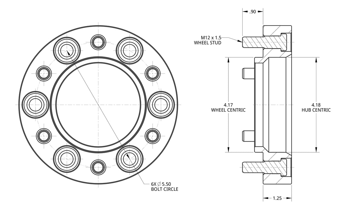 Spidertrax 1.25" Wheel Spacers For Land Cruiser 200 Series