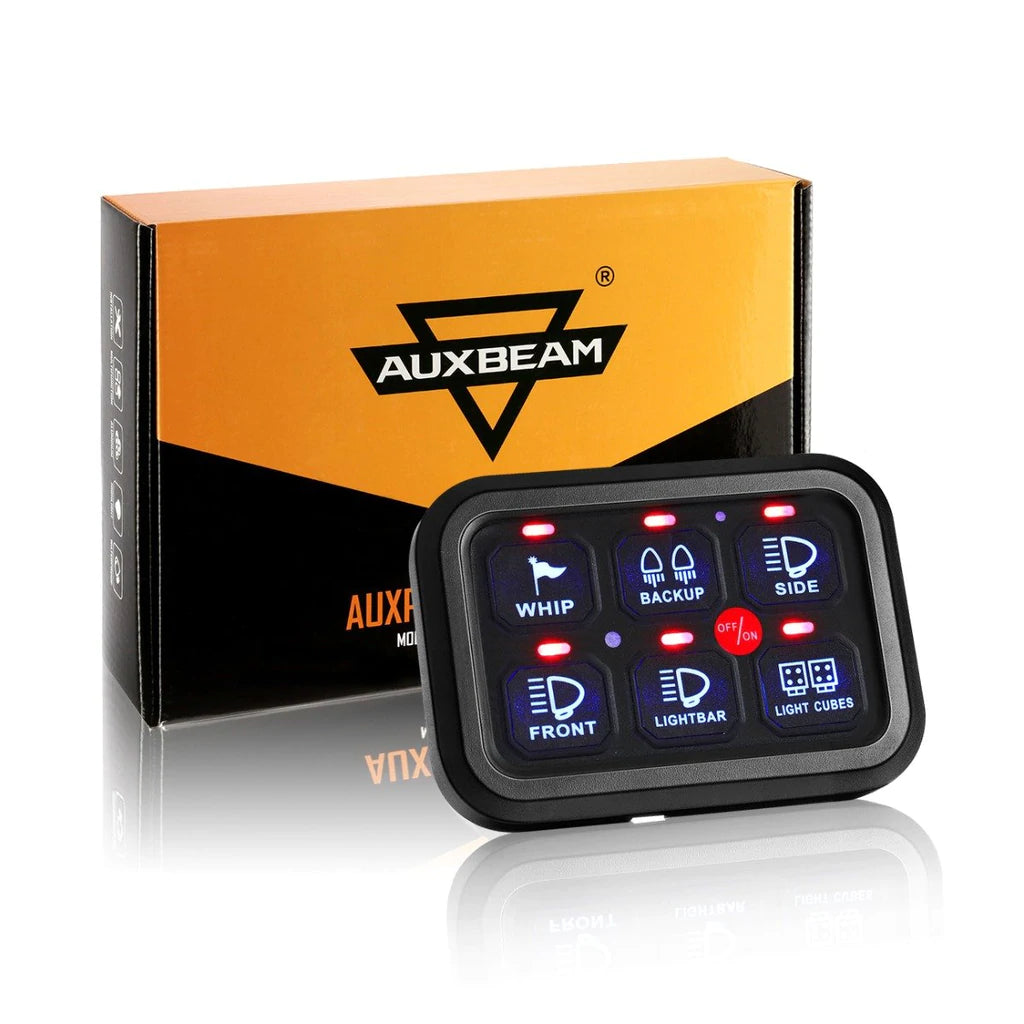 ライトスイッチ ギャングスイッチ6ch Auxbeam同等品ほぼ全て車種取付可能 Auxbeam 6 Gang LED Switch Panel Kit — Land Cruiser Lifestyle
