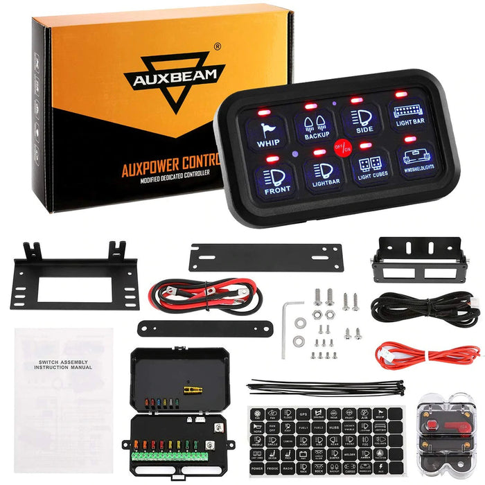 Auxbeam Gang LED Switch Panel Kit (One-Sided) — Land Cruiser Lifestyle