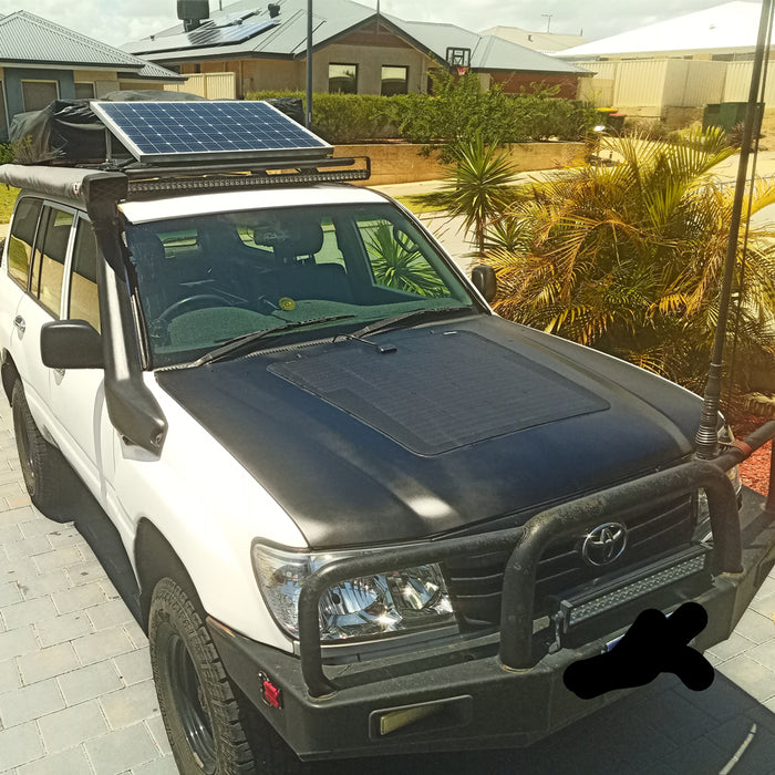 Lensun Toyota Land Cruiser 100 Series J100 100W 12V Car Hood Solar Panel