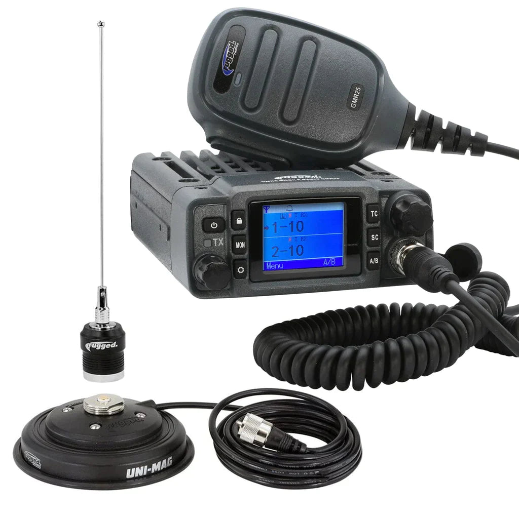 Rugged GMR25 Waterproof GMRS Band Mobile Radio w/ Antenna — Land ...